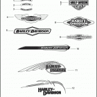 FXSTB 1JA5 NIGHT TRAIN (2009) FUEL TANK TRIM