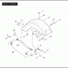 FLHTCUSE4 1PR8 CVO ULTRA CLASSIC (2009) Задний бампер