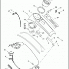 FLHR 1FB4 ROAD KING (2009) FUEL TANK INSTRUMENTS - FLHR & FLHRC