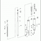 FLHTC 1FF4 ELECTRA GLIDE CLASSIC (2009) FRONT FORK - LEFT & RIGHT (FAIRING MODELS)