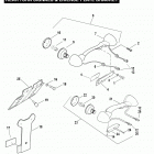 FLHTCU4 CVO (Japan only) (2009) REAR TURN SIGNALS & LICENSE PLATE BRACKET