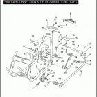 TLE for FLHRC SN STANDARD SIDECAR (2009) SIDECAR CONNECTION KIT FOR 2008 MOTORCYCLES