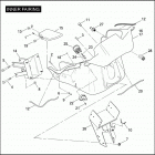 FLTRSE3 1PV8 CVO ROAD GLIDE (2009) INNER FAIRING