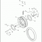 FLTRSE3 1PV8 CVO ROAD GLIDE (2009) Переднее колесо