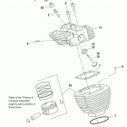 FLTR3 CVO (Japan only) (2009) CYLINDERS, HEADS, & VALVES (REAR SHOWN) - JAPAN