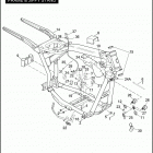 FXDC 1GV4 DYNA SUPER GLIDE CUSTOM (2009) FRAME & JIFFY STAND