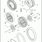 FLHTC 1FF4 ELECTRA GLIDE CLASSIC (2009) Переднее колесо