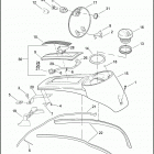 FLHTCUTG 1MAM TRI GLIDE ULTRA CLASSIC (2009) FUEL TANK CONSOLE