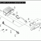 FXST 1BV5 SOFTAIL STANDARD (2009) TAIL LAMP - FLST, C, F, SB & FXST, B, C