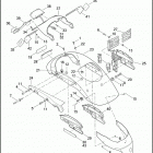 XL883N 4LE2 IRON 883 (2009) REAR FENDER & LICENSE PLATE BRACKET - 883N (NON-CANADA),...