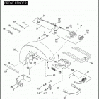 FLHTC 1FF4 ELECTRA GLIDE CLASSIC (2009) Переднее крыло