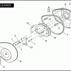 FXDC 1GV4 DYNA SUPER GLIDE CUSTOM (2009) Воздушный фильтр