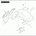 FLTRSE3 1PV8 CVO ROAD GLIDE (2009) Задний бампер