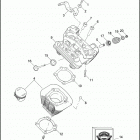 XL883N 4LE2 IRON 883 (2009) CYLINDER, HEAD, & VALVES - 883 / C / L / N / R, 1200C / ...