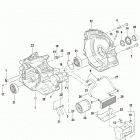 FLHTCU4 CVO (Japan only) (2009) CRANKCASE & ENGINE - OIL FILTER & COOLER - NON JAPAN