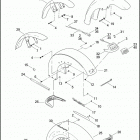 FXST 1BV5 SOFTAIL STANDARD (2009) FRONT FENDER - ALL MODELS EXCEPT FLSTSB