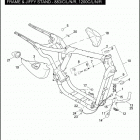 XL883N 4LE2 IRON 883 (2009) FRAME & JIFFY STAND - 883 / C / L / N / R, 1200C / L / N...