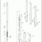 XL883R 4CS2 SPORTSTER 883R (2009) FRONT FORK - 883 / C / L / R, 1200C / L / R