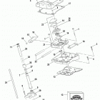FLTR3 CVO (Japan only) (2009) ROCKER ARM ASSEMBLY & PUSH RODS (REAR SHOWN) - JAPAN