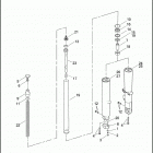 FLHTP 1FMM ELECTRA GLIDE STANDARD POLICE (2009) FRONT FORK - LEFT & RIGHT (FAIRING MODELS)