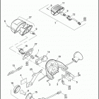 XR1200 1LA6 XR1200 (2009) REAR TURN SIGNALS, TAIL LAMP & LICENSE PLATE BRACKET - X...