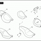 FXDC 1GV4 DYNA SUPER GLIDE CUSTOM (2009) SEATS
