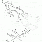 FLHTCU4 CVO (Japan only) (2009) REAR FRAME, REAR FORK & LUGGAGE RACK