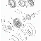 FLHTC 1FF4 ELECTRA GLIDE CLASSIC (2009) Заднее колесо
