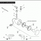 FXDC 1GV4 DYNA SUPER GLIDE CUSTOM (2009) FRONT TURN SIGNALS