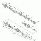 FXSTSSE 1PT9 CVO SOFTAIL SPRINGER (2007) TRANSMISSION GEARS