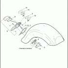 FLTRSE3 1PV8 CVO ROAD GLIDE (2009) LICENSE PLATE BRACKET