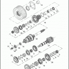 FXSTB 1JA5 NIGHT TRAIN (2008) TRANSMISSION GEARS