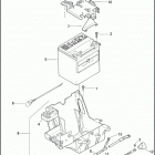 FLTRSE3 1PV8 CVO ROAD GLIDE (2009) BATTERY, TRAY, & CABLES