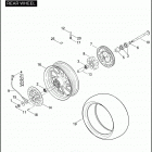 FLTRSE3 1PV8 CVO ROAD GLIDE (2009) Заднее колесо