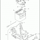 FLHTC 1FF4 ELECTRA GLIDE CLASSIC (2009) BATTERY, TRAY & CABLES