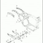 FLTRSE3 1PV8 CVO ROAD GLIDE (2009) REAR FRAME & REAR FORK