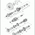 FLHTCUSE3 1PR8 CVO ULTRA CLASSIC (2008) TRANSMISSION GEARS