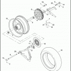 FXSTSSE3 1PT9 CVO SOFTAIL SPRINGER (2009) Заднее колесо