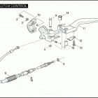 XL883 4CN2 SPORTSTER 883 (2008) Привод управления сцеплением