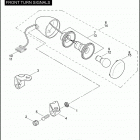 FXSTSSE 1PT9 CVO SOFTAIL SPRINGER (2007) FRONT TURN SIGNALS