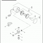 FLHRSE3 1PG8 CVO ROAD KING (2007) FRONT TURN SIGNALS