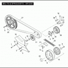 XR1200 1LA6 SPORTSTER 1200 (2008) BELTS & SPROCKETS - XR1200