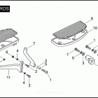 FLHTP 1FMM ELECTRA GLIDE STANDARD POLICE (2008) FOOTBOARDS