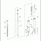 FLHTCU 1FC4 ULTRA CLASSIC (2008) FRONT FORK - LEFT & RIGHT (FAIRING)
