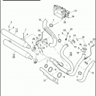 FXDF 1GY4 DYNA FAT BOB (2008) EXHAUST SYSTEM - FXDF