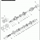 XL1200C 1CT3 SPORTSTER 1200 CUSTOM (2008) TRANSMISSION GEARS