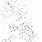 FLHRSE3 1PG8 CVO ROAD KING (2007) REAR TURN SIGNALS & LICENSE PLATE HOLDER