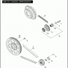 FXDC 1GV4 DYNA SUPER GLIDE CUSTOM (2007) BELTS, CHAINS, SPROCKETS