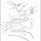 FLHTCU 1FC4 ULTRA CLASSIC (2008) FUEL TANK CONSOLE - FLHT, FLHTC, FLHTCU, FLHX & FLTR