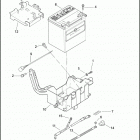 FLHTCUSE3 1PR8 CVO ULTRA CLASSIC (2008) BATTERY, TRAY, & CABLES